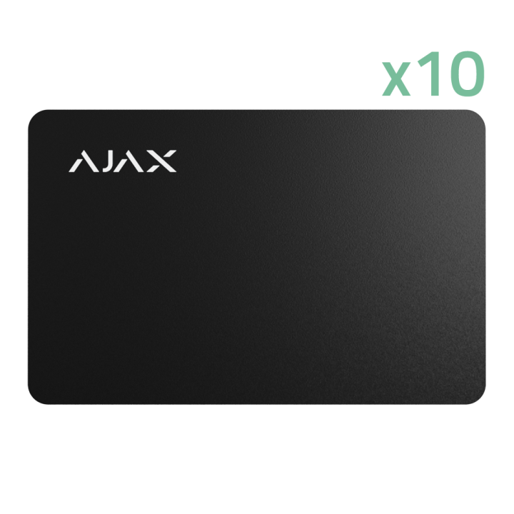 AJAX 10XAJ-PASS — Lot de 10 cartes d'accès sans contact | AVS Domotec