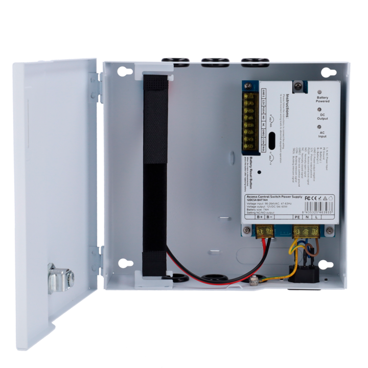 MARCA BLANCA AC-12DC5A-BAT7AH — Alimentation pour le contrôle d'accès 