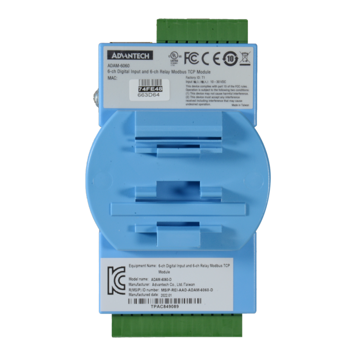 ADVANTECH ADAM-6060-B — Module d'acquisition et de contrôle des donnée