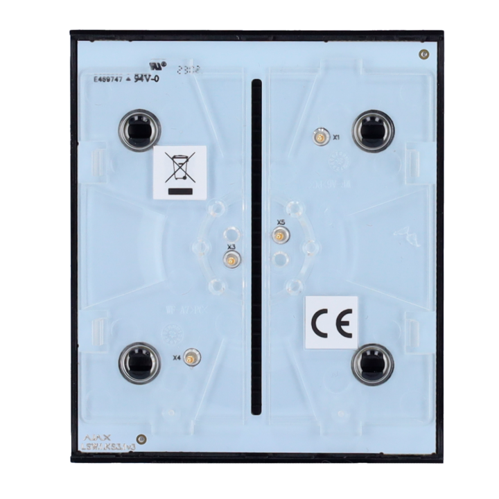 AJAX AJ-CENTERBUTTON-1G2W — Panneau tactile pour interrupteur d'éclair