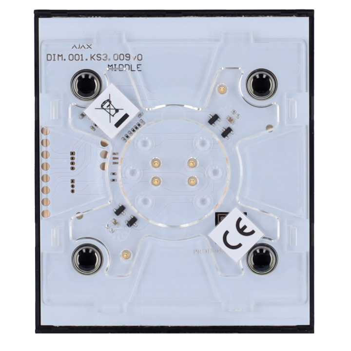 AJAX AJ-CENTERBUTTON-DIMMER — Panneau tactile pour interrupteur de gra
