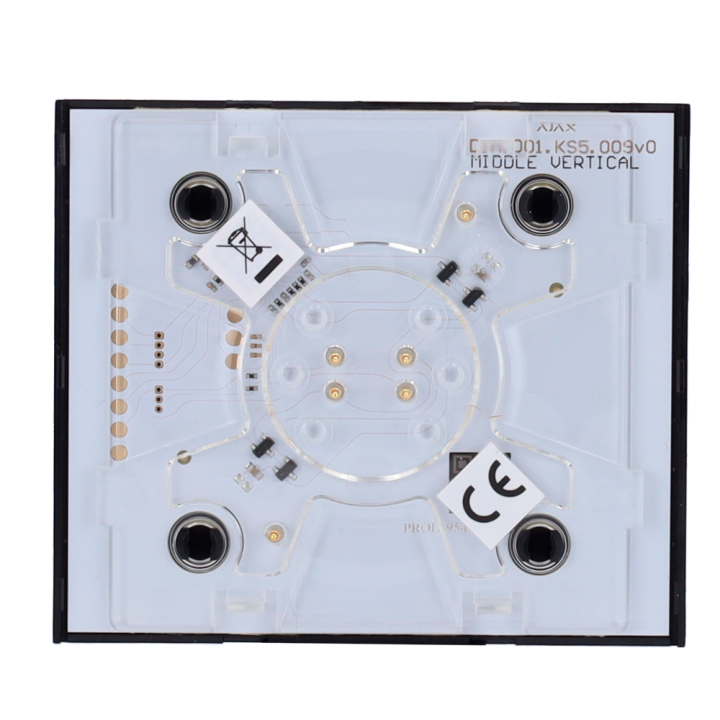 AJAX AJ-CENTERBUTTON-DIMMER-B-VERT — Panneau tactile pour interrupteur