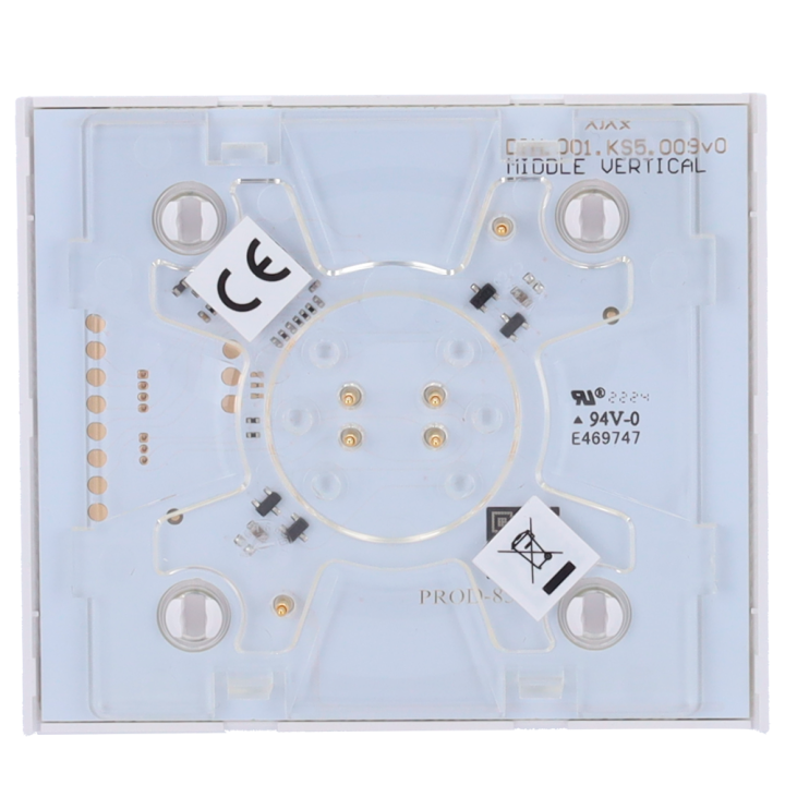AJAX AJ-CENTERBUTTON-DIMMER-W-VERT — Panneau tactile pour interrupteur
