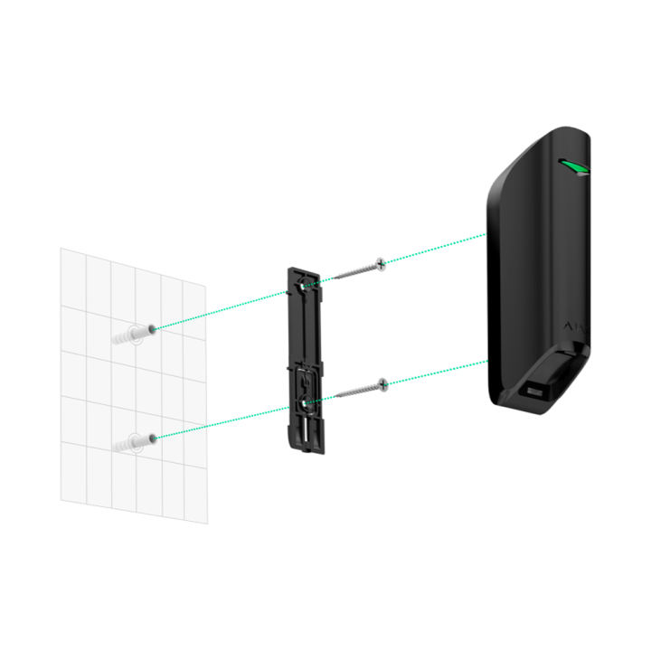 AJAX AJ-CURTAINPROTECT — Détecteur PIR type rideau | AVS Domotec