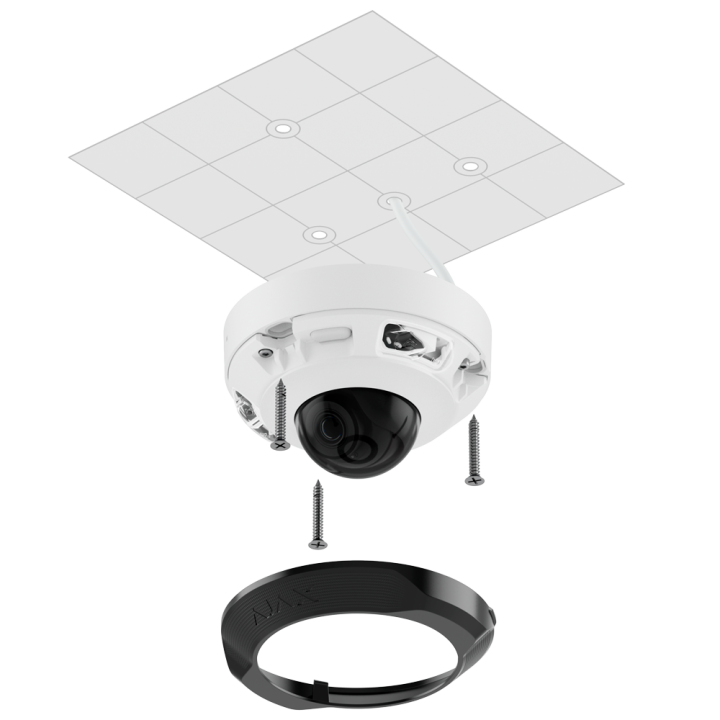 AJAX AJ-DOMECAM-MINI-8 — Caméra IP 8 Megapixel Ajax | AVS Domotec