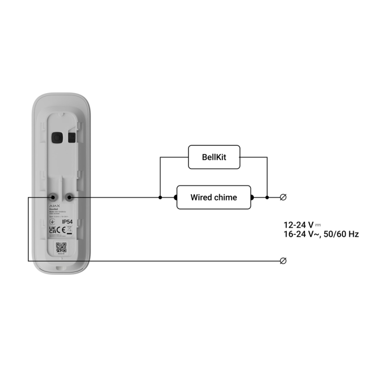 AJAX AJ-DOORBELL-4-GRE — Doorbell 4 MP con IA integrada | AVS Domotec