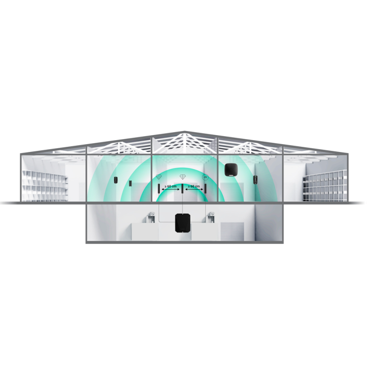 AJAX AJ-HUBBP-V2 — Centrale d'alarme professionnelle | AVS Domotec