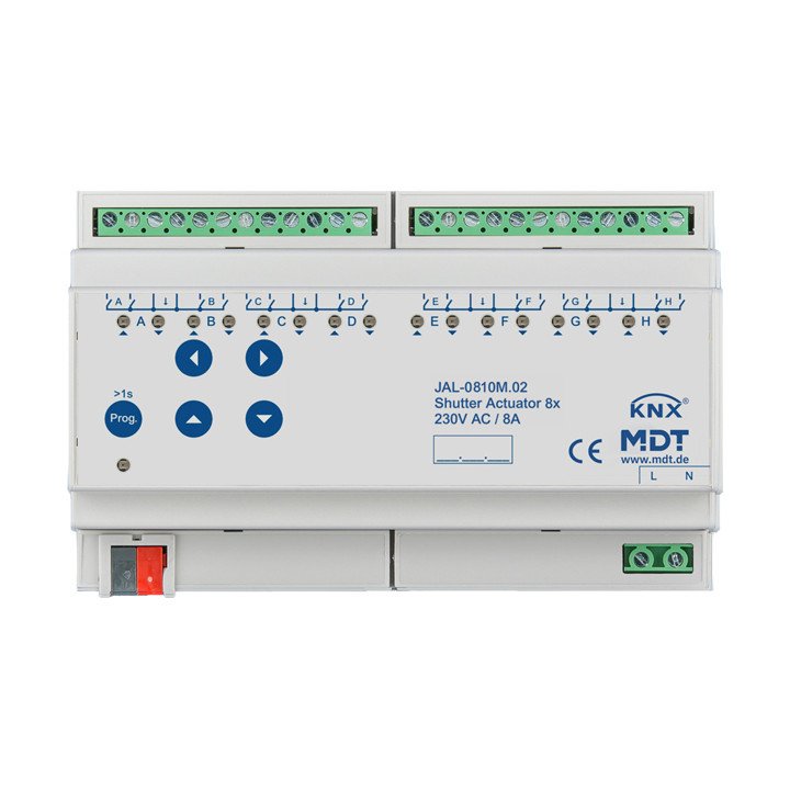 MDT JAL-0810M.02 KNX Jalousieaktor 230 V | 8-fach, Fahrtzeitmessung | 