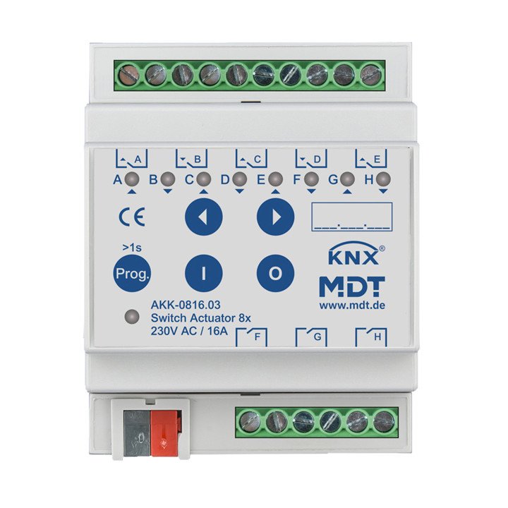 MDT AKK-0816.03 KNX-Schaltaktor Kompakt | 8-fach | AVS Domotec