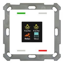 MDT BE-TAS55T4.01 KNX-Tastsensor Smart 55 | Temp.-/Feuchtsensor | rein