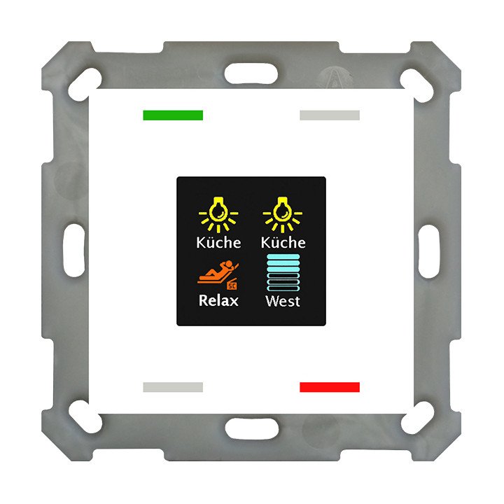 MDT BE-TAS55T4.01 KNX-Tastsensor Smart 55 | Temp.-/Feuchtsensor | rein