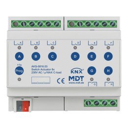 MDT AKS-0816.03 KNX-Schaltaktor Standard 16 A | 8-fach | AVS Domotec
