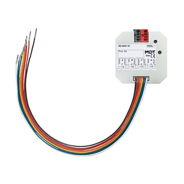 MDT BE-04001.02 KNX Tasterschnittstelle UP potentialfrei | 4-fach | AV