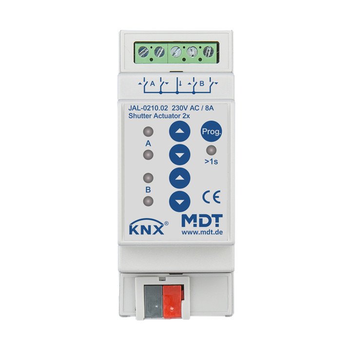 MDT JAL-0210.02 KNX Jalousieaktor 230 V | 2-fach | AVS Domotec