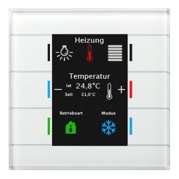 MDT BE-GT20W.02 KNX-Glastaster II Smart | Standard | glas weiß | AVS D