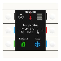 MDT BE-TAS86T.02 KNX-Tastsensor Smart 86 | Temperatursensor | reinweiß