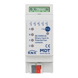 MDT BE-04000.02 KNX Binäreingang potentialfrei | 4-fach | AVS Domotec