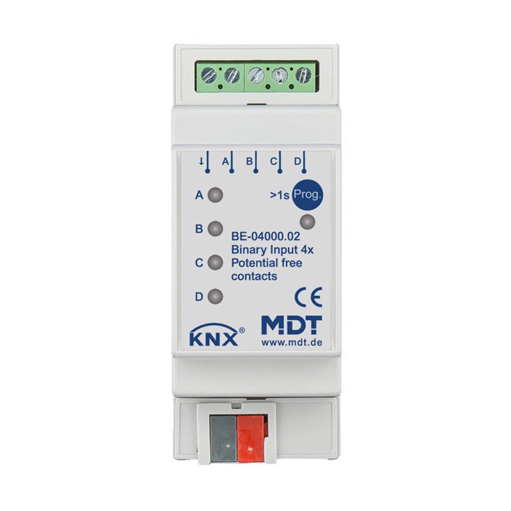MDT BE-04000.02 KNX Binäreingang potentialfrei | 4-fach | AVS Domotec