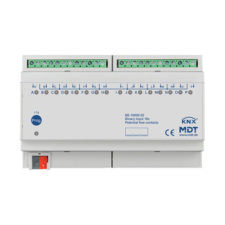 MDT BE-16000.02 KNX Binäreingang potentialfrei | 16-fach | AVS Domotec