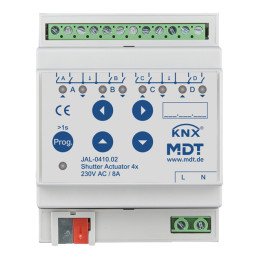 MDT JAL-0410.02 KNX Jalousieaktor 230 V | 4-fach | AVS Domotec