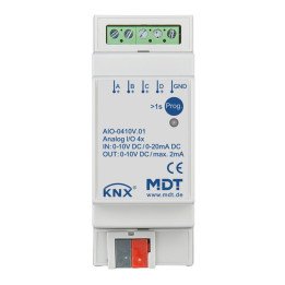 MDT AIO-0410V.01 KNX Analog Ein-/Ausgang REG 0-10 V | 4-fach | AVS Dom
