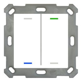MDT BE-TAL55T2.01 KNX-Tastsensor Light 55 m. Temperaturs. | 2-fach, ne