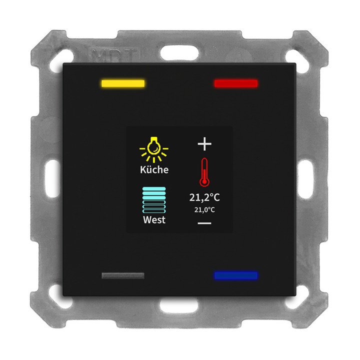 MDT BE-TAS55T406.01 KNX-Tastsensor Smart 55 | Temp.-/Feuchtsensor | sc