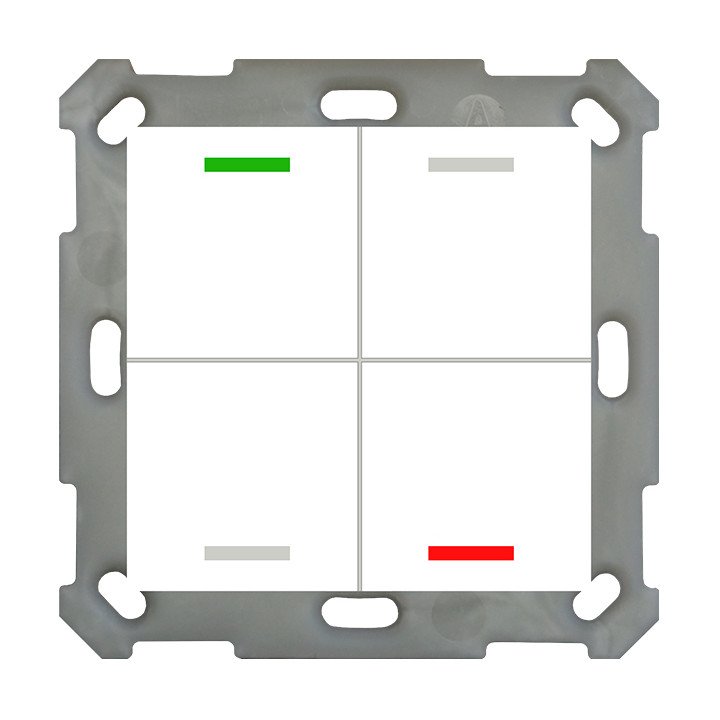 MDT BE-TAL5504.01 KNX-Tastsensor Light 55 | 4-fach, neutral | reinweiß