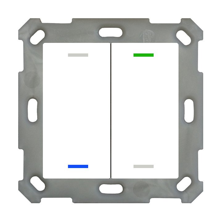MDT BE-TAL5502.01 KNX-Tastsensor Light 55 | 2-fach, neutral | reinweiß