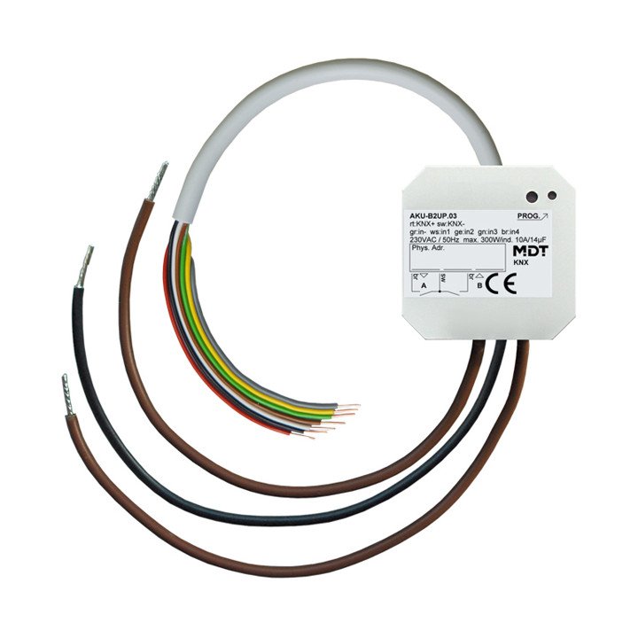 MDT AKU-B2UP.03 KNX-Universalaktor UP | 2-fach, 4 Eingänge | AVS Domot