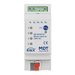 MDT BE-04230.02 KNX Binäreingang 230 V | 4-fach | AVS Domotec