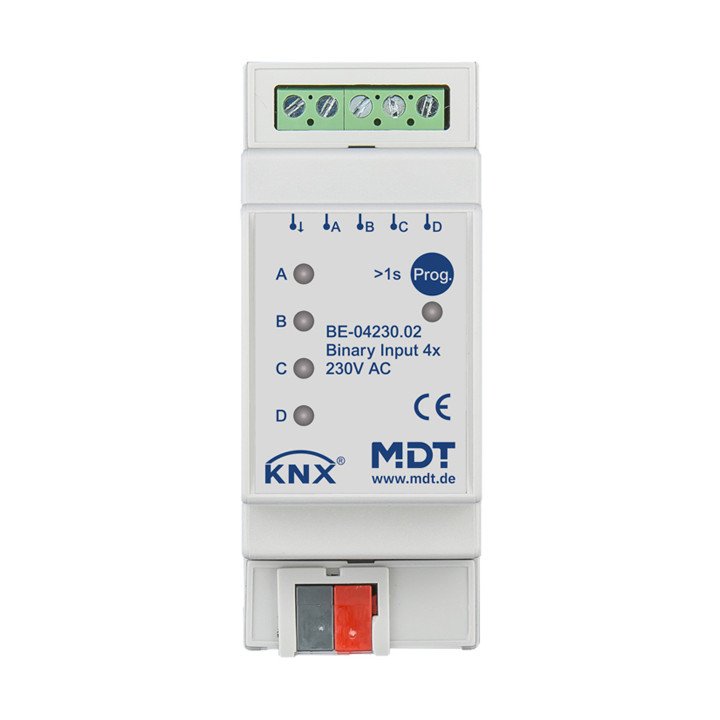 MDT BE-04230.02 KNX Binäreingang 230 V | 4-fach | AVS Domotec