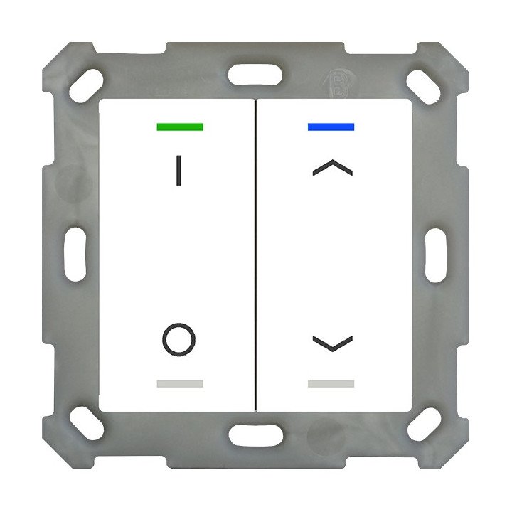 MDT BE-TAL55T2.D1 KNX-Tastsensor Light 55 m. Temperaturs. | 2-fach, IO