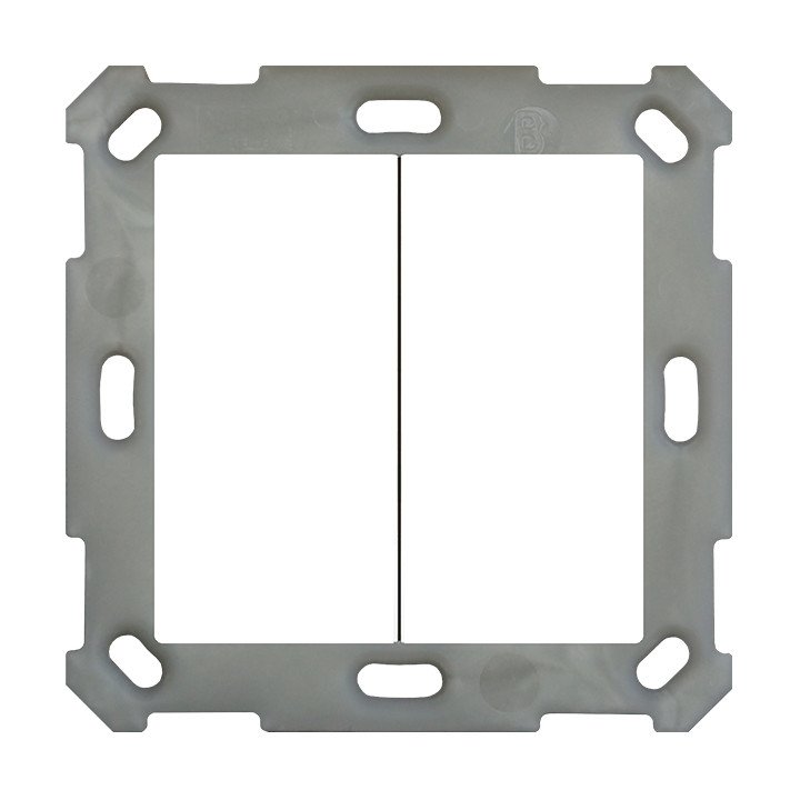 MDT BE-TAL55B2.01 KNX-Tastsensor Light 55 Basic | 2-fach | reinweiß gl