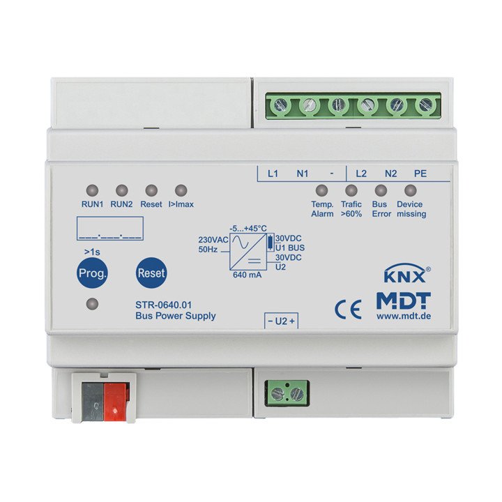 MDT STR-0640.01 KNX Busspannungsversorgung | 640 mA, Diagnosefunktion,