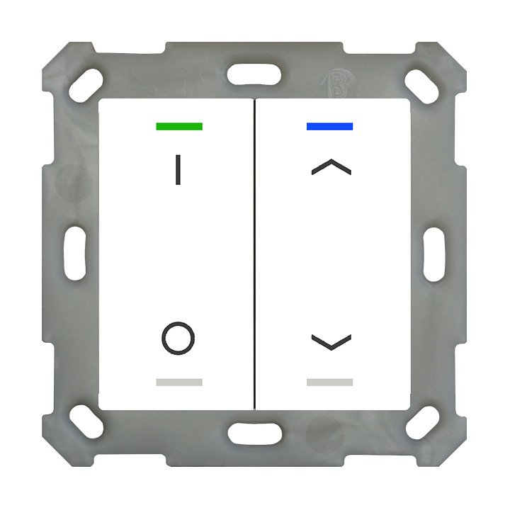 MDT BE-TAL5502.D1 KNX-Tastsensor Light 55 | 2-fach, IO, Pfeile | reinw