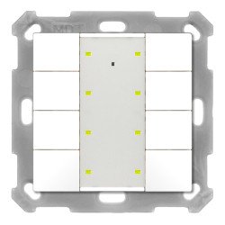 MDT BE-TA55T8.G2 KNX-Tastsensor Plus m. Temp. UP v2 | 8-fach | reinweiß glänzend