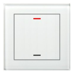 MDT BE-GTL10W.01 KNX-Glastaster II Light | 1-fach, neutral | glas weiß