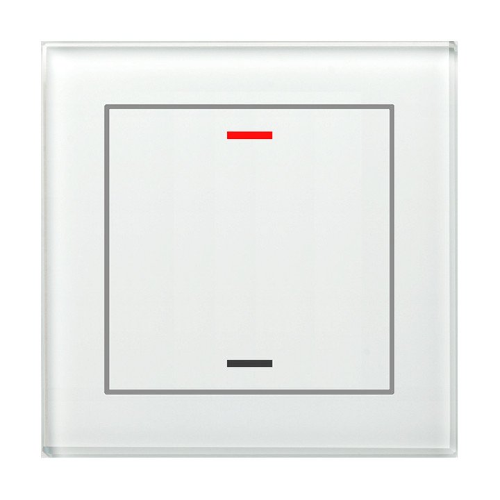 MDT BE-GTL10W.01 KNX-Glastaster II Light | 1-fach, neutral | glas weiß