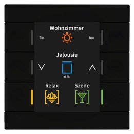 MDT BE-TAS8606.02 KNX-Tastsensor Smart 86 | Standard | schwarz matt | 