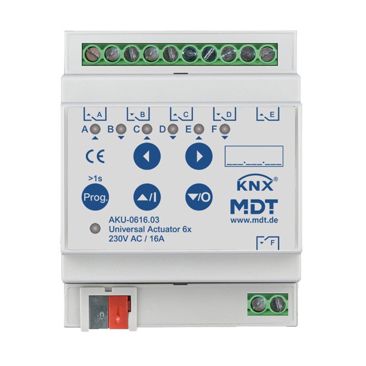 MDT AKU-0616.03 KNX-Universalaktor | 6-fach | AVS Domotec