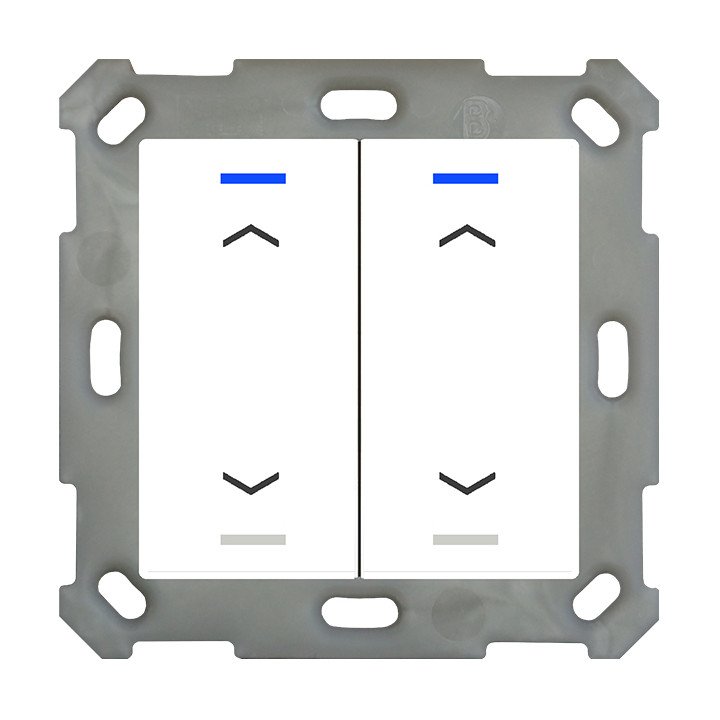 MDT BE-TAL5502.A1 KNX-Tastsensor Light 55 | 2-fach, Pfeile | reinweiß 