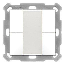 MDT BE-TA5504.02 KNX-Tastsensor 55 v2 | 4-fach | reinweiß matt | AVS D
