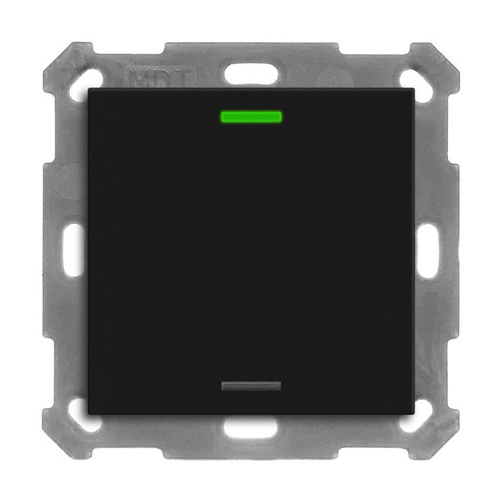 MDT BE-TAL550106.01 KNX-Tastsensor Light 55 | 1-fach, neutral | schwar