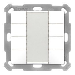 MDT BE-TA5508.02 KNX-Tastsensor 55 v2 | 8-fach | reinweiß matt | AVS D