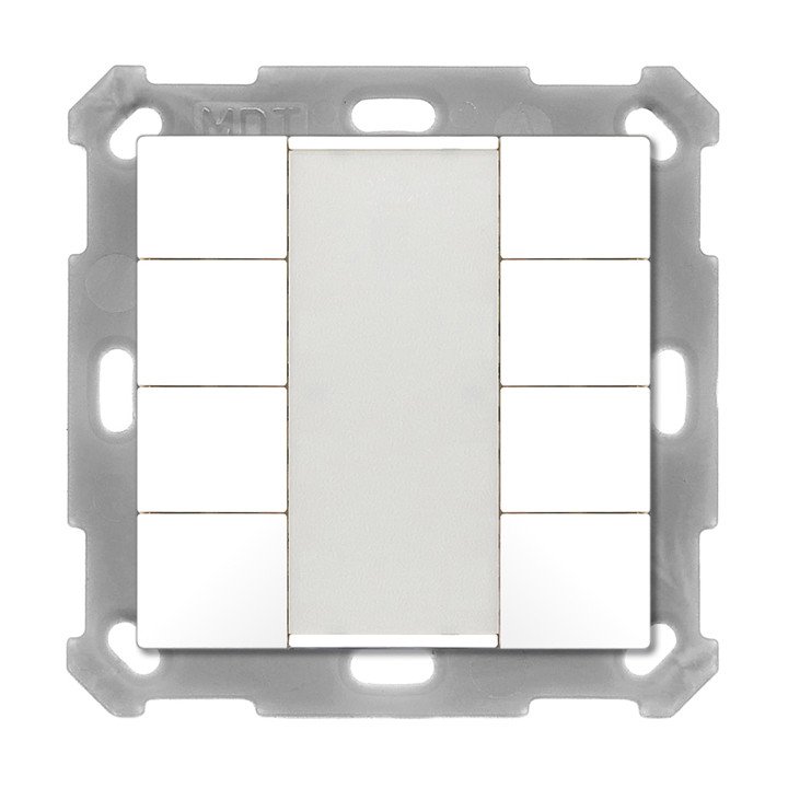 MDT BE-TA5508.02 KNX-Tastsensor 55 v2 | 8-fach | reinweiß matt | AVS D