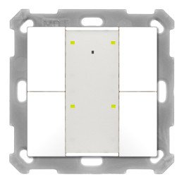 MDT BE-TA55T4.G2 KNX-Tastsensor Plus m. Temp. UP v2 | 4-fach | reinwei