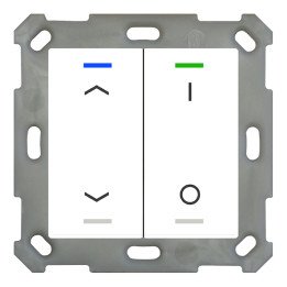 MDT BE-TAL5502.C1 KNX-Tastsensor Light 55 | 2-fach, Pfeile, IO | reinw