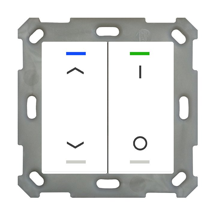 MDT BE-TAL5502.C1 KNX-Tastsensor Light 55 | 2-fach, Pfeile, IO | reinw