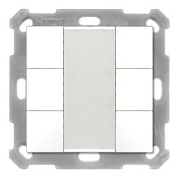 MDT BE-TA5506.02 KNX-Tastsensor 55 v2 | 6-fach | reinweiß matt | AVS D